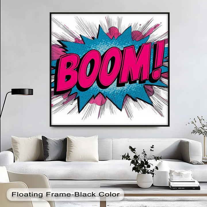 BOOM! – Explosive Pop Art Canvas Print