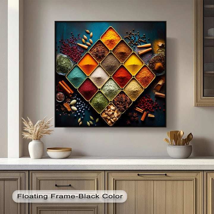 Colorful Spice Grid – Kitchen Canvas Prints - MyPhotoStation