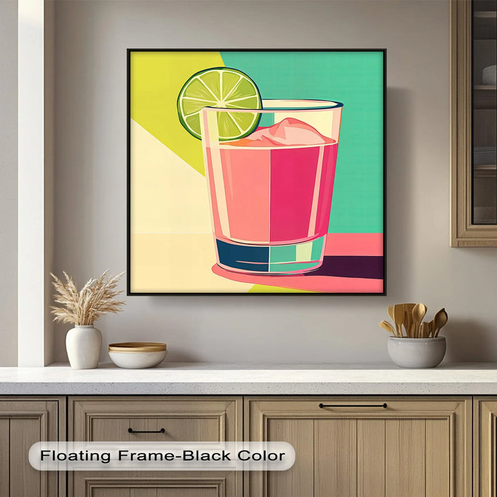 Pop Art Pink Lemonade – Kitchen Retro Drink Canvas Print - MyPhotoStation