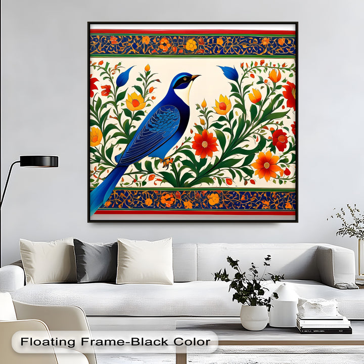 Majestic Bluebird Garden – Persian Canvas Print