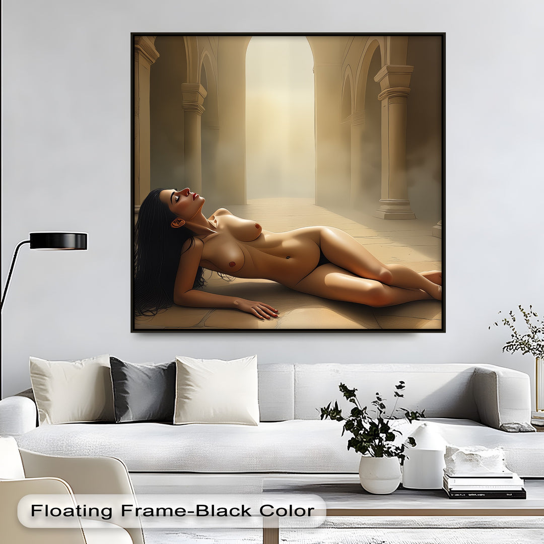 Cathedral Light – Erotic Canvas Wall Art | Sensual Nude Art