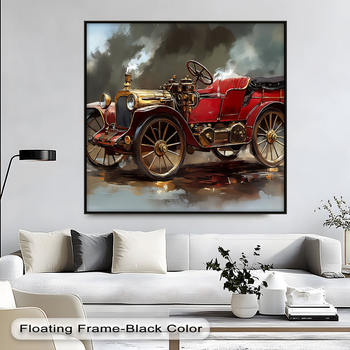 Golden Era Drive – Car Canvas Print