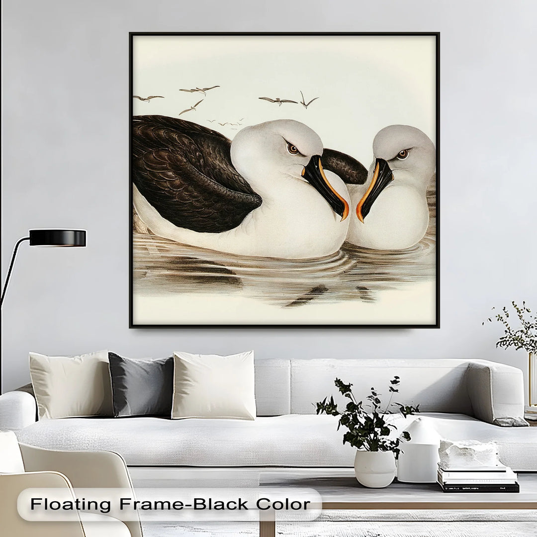Regal Reflections – Pair of Albatrosses Animal Canvas Print - MyPhotoStation
