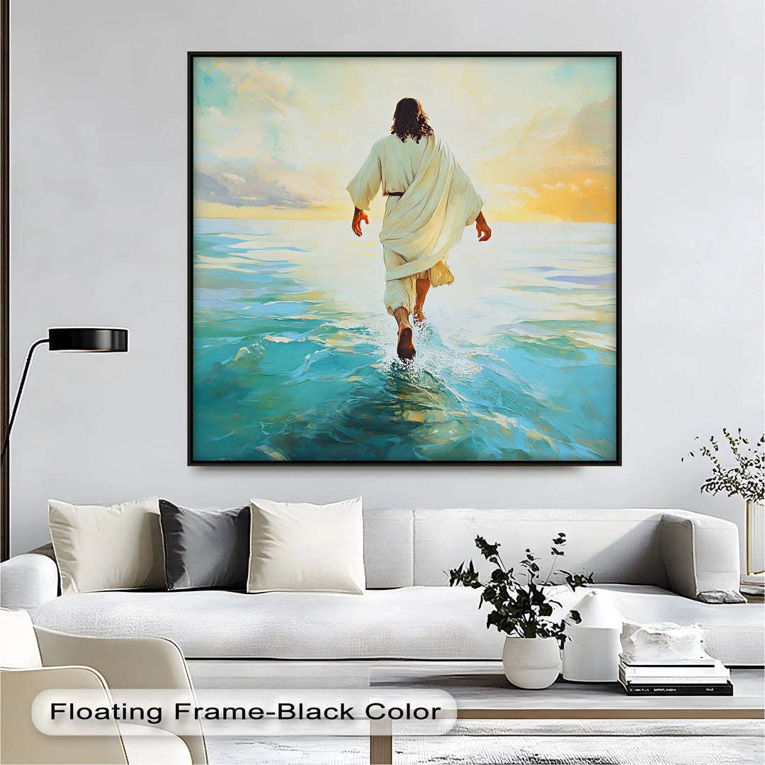 Faith in Motion – Jesus Walking on Water Canvas Print - MyPhotoStation