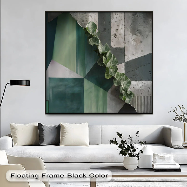 Urban Climb – Geometric Ivy Wall Canvas Print - MyPhotoStation
