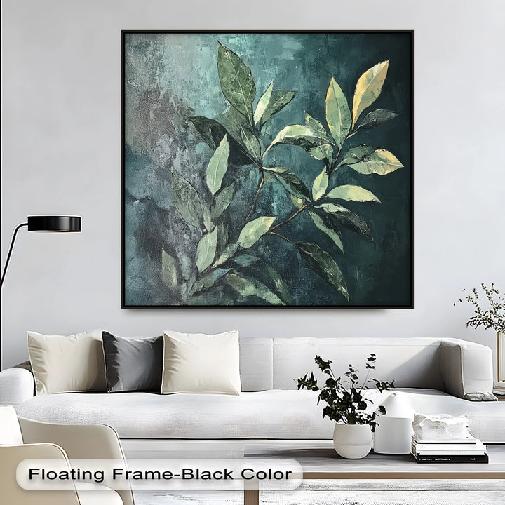 Shadowed Leaves – Botanical Greenery Canvas Print - MyPhotoStation