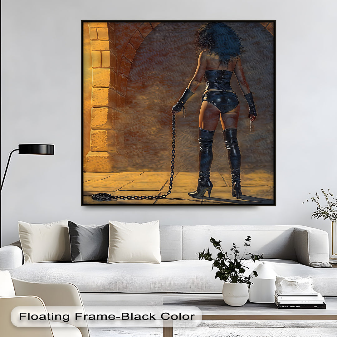 Dungeon Desire – Erotic Framed Canvas Wall Art | Nude Artwork