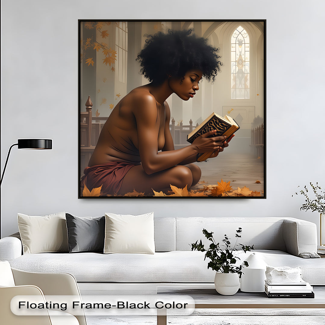 Sacred Silence – Erotic Canvas Wall Art | Large Framed Artwork