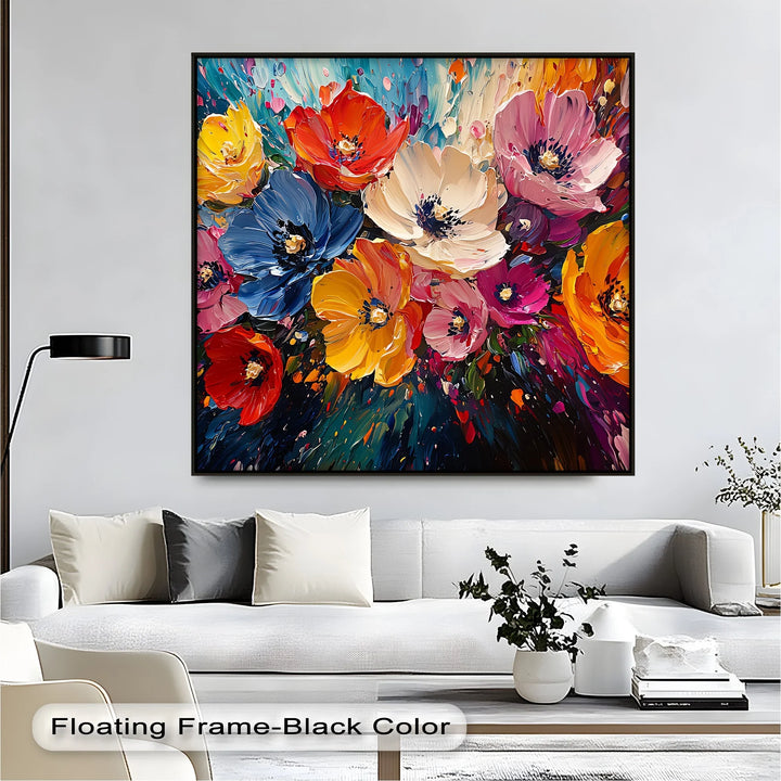 Color Symphony – Vibrant Abstract Flower Canvas Wall Art - MyPhotoStation