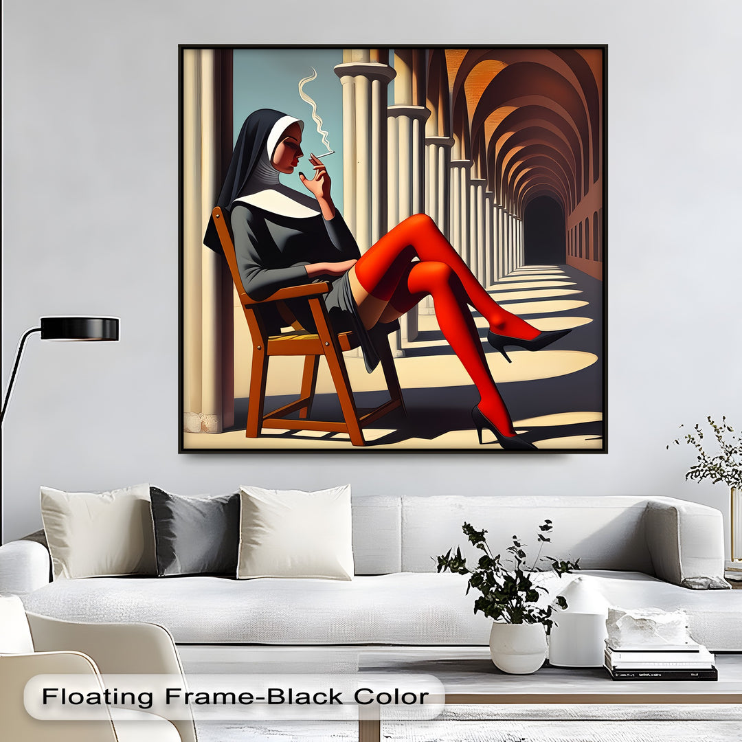 Forbidden Habit – Erotic Canvas Wall Art | Bedroom Wall Art