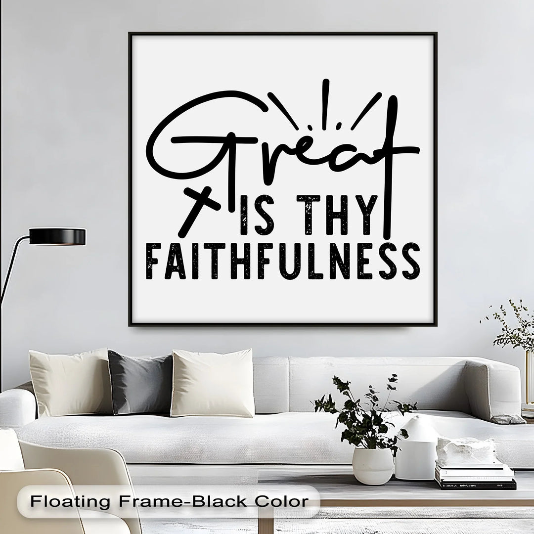 Great Is Thy Faithfulness – Christian Canvas Wall Art - MyPhotoStation