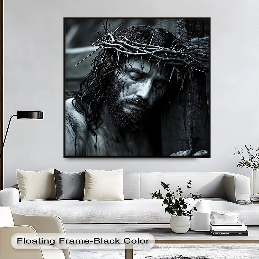 Crown of Suffering – Jesus Carrying the Cross Canvas Print - MyPhotoStation