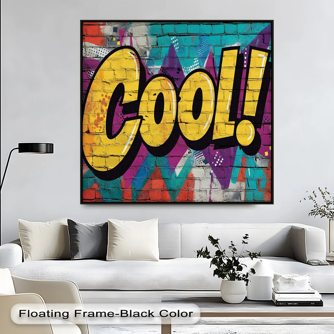 Colorful Street Art Print – “Cool!” Urban Style

