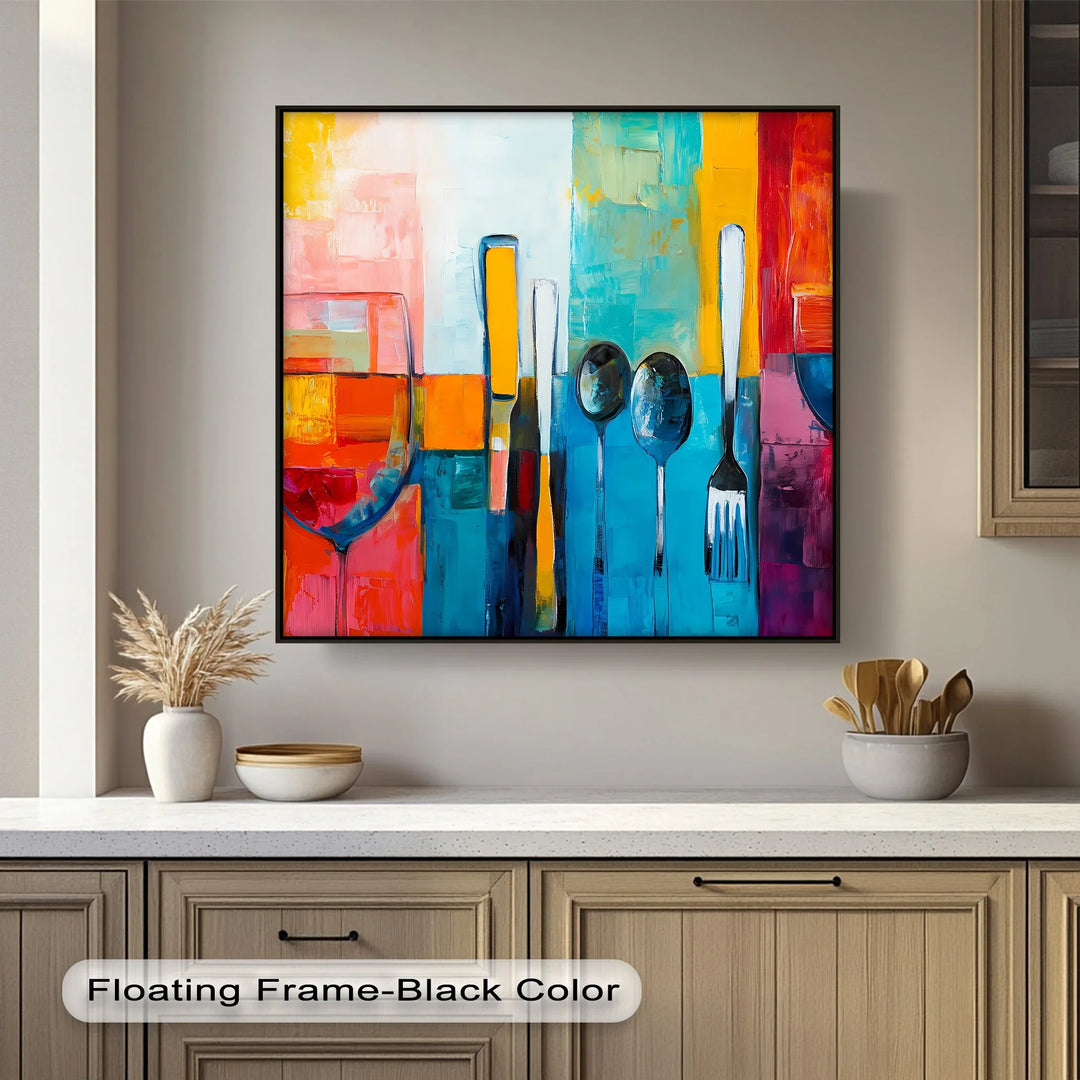 Modern Table Setting – Kitchen Canvas Print - MyPhotoStation