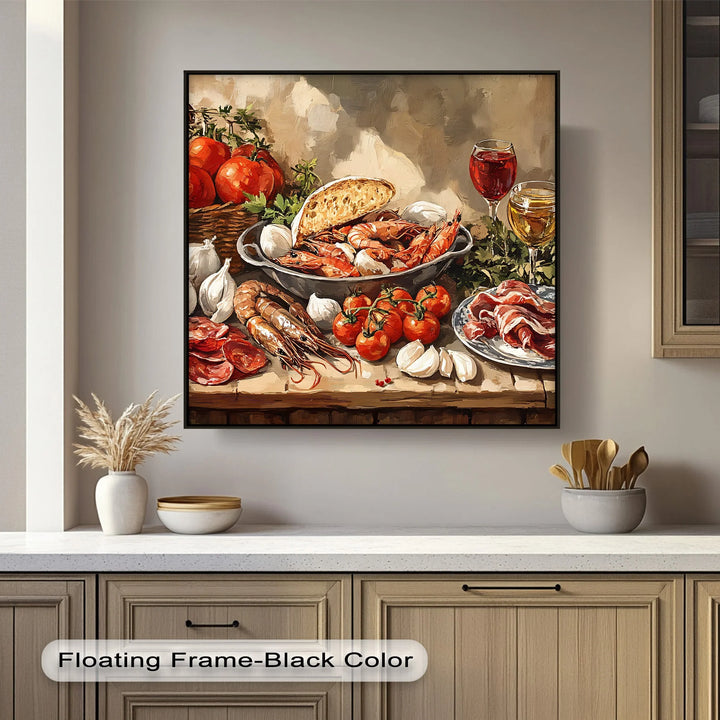 Mediterranean Delights – Gourmet Feast Kitchen Canvas Print - MyPhotoStation