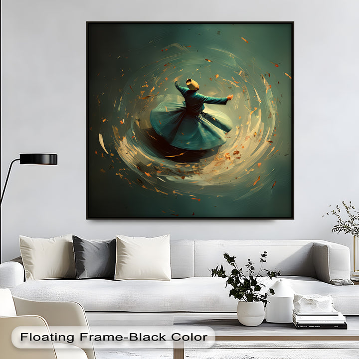 Whirl of the Soul – Sufi Dervish Spiritual Canvas Print