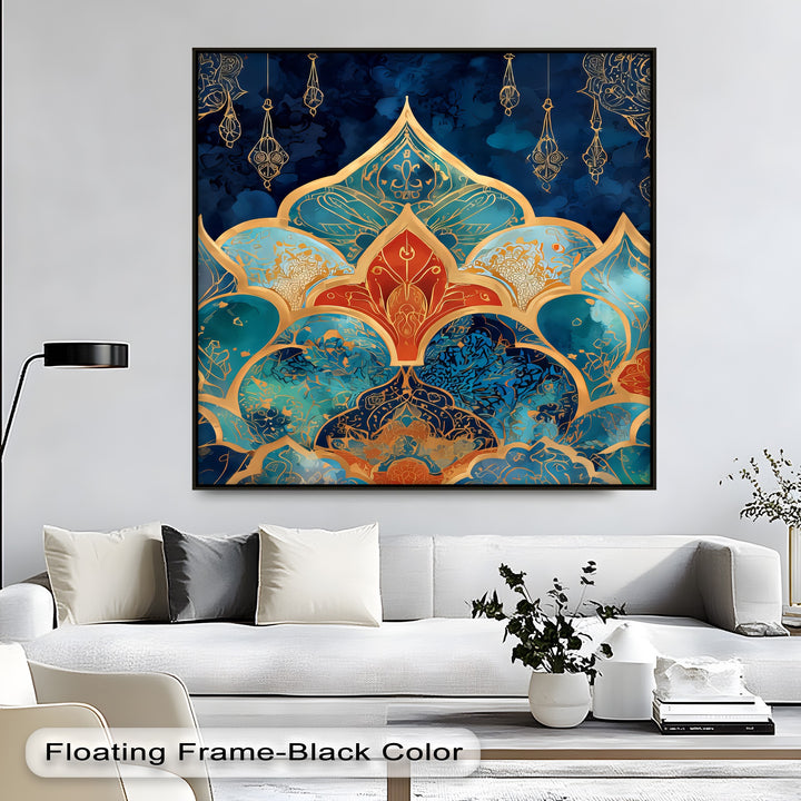 Golden Twilight Arches – Persian Canvas Print