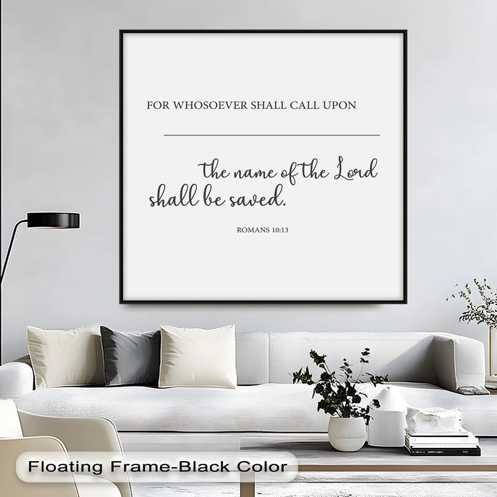 Black and white Bible text print with timeless message

