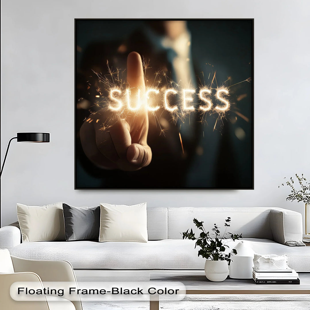 Ignite Success – Sparkling Motivation Canvas Print