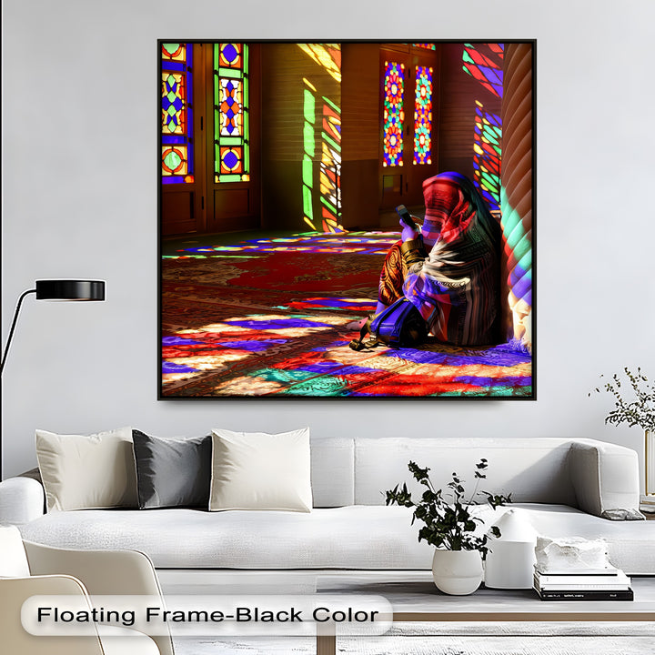 Radiant Mosque Light – Persian Canvas Print