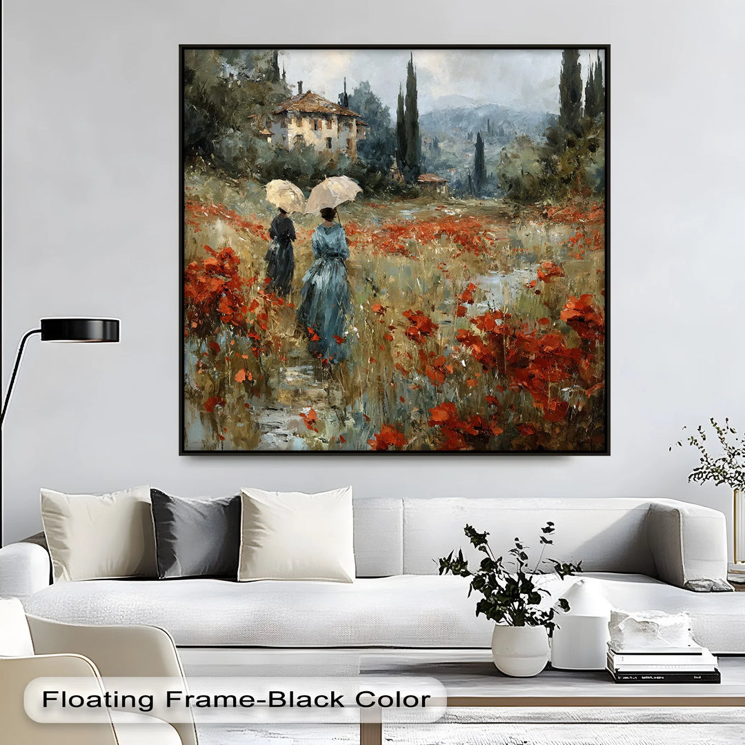 Ladies with Umbrellas - Canvas Print - MyPhotoStation