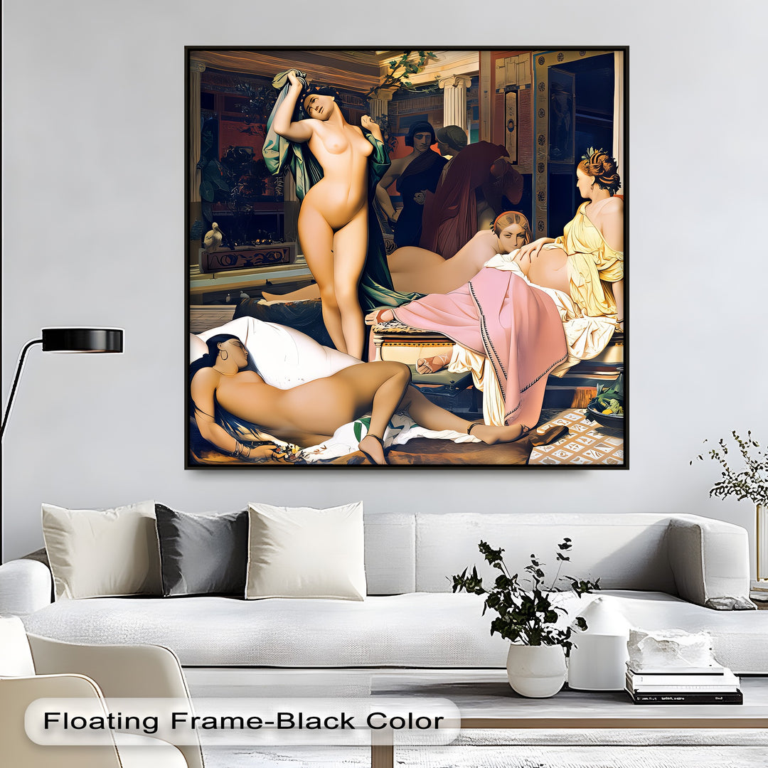 Palace Reverie – Framed Canvas Wall Art | Large Sensual Canvas Print