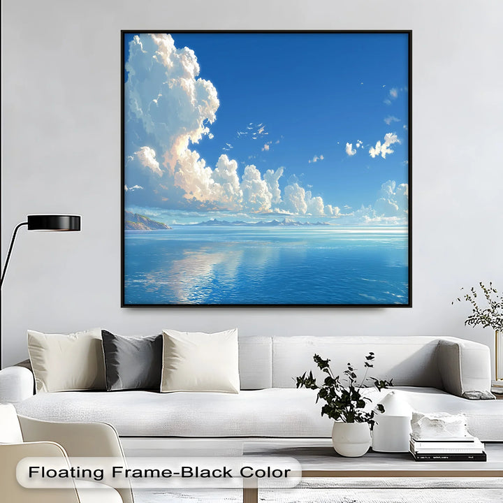 Celestial Cranes in Blue Skies – Flying Birds Canvas Print - MyPhotoStation