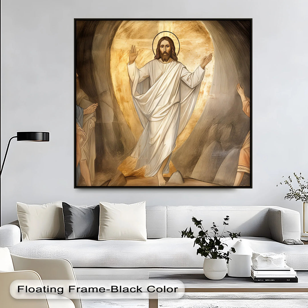 The Resurrection Light – Jesus Risen Canvas Print