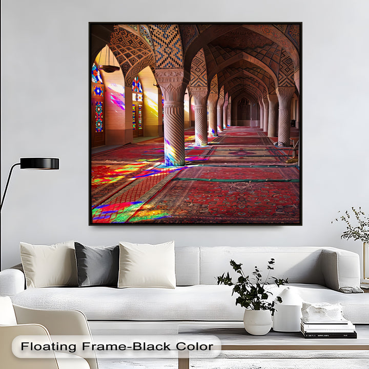 Radiant Stained Glass Serenity – Persian Canvas Print