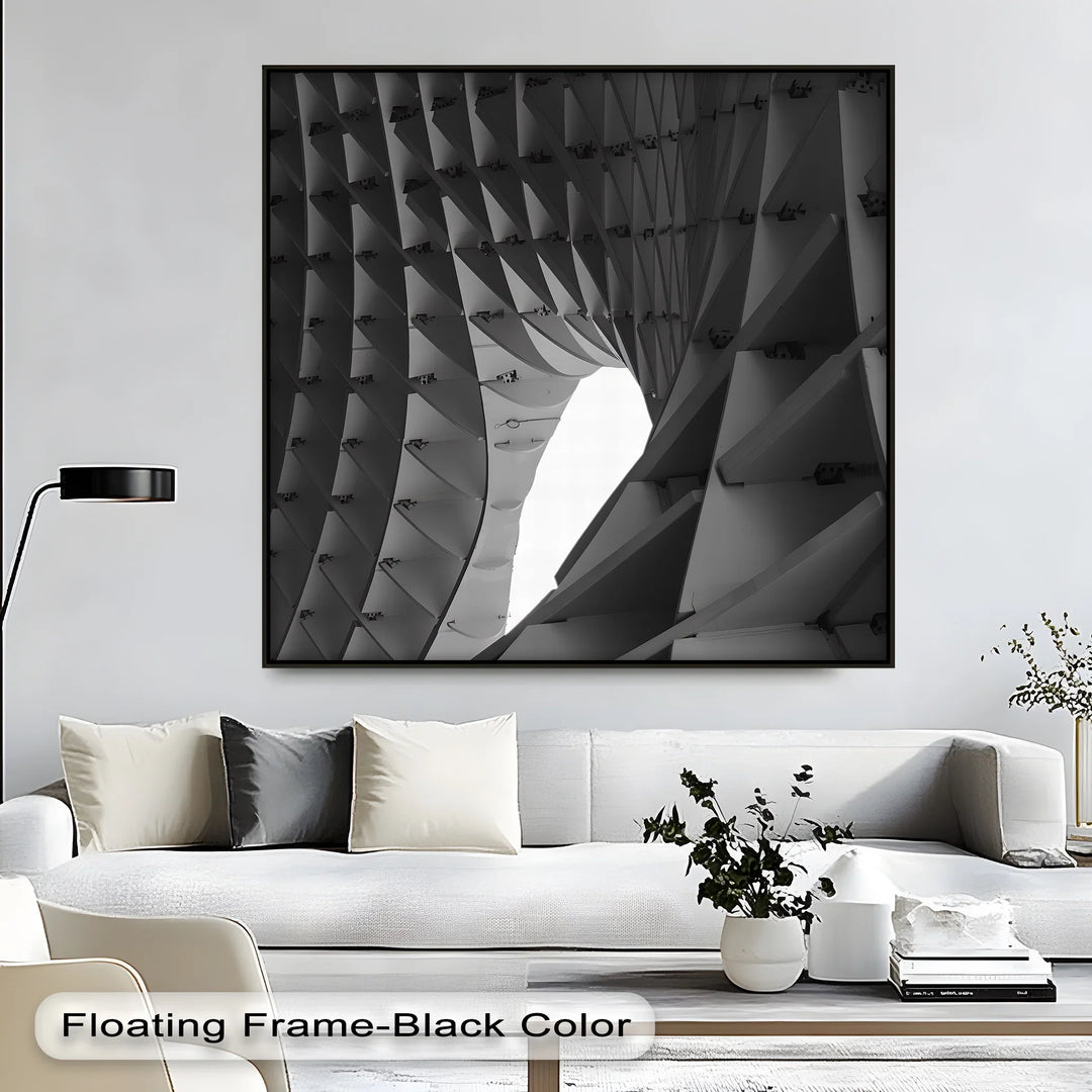 Architectural Geometry – Abstract Structural Canvas Wall Art - MyPhotoStation