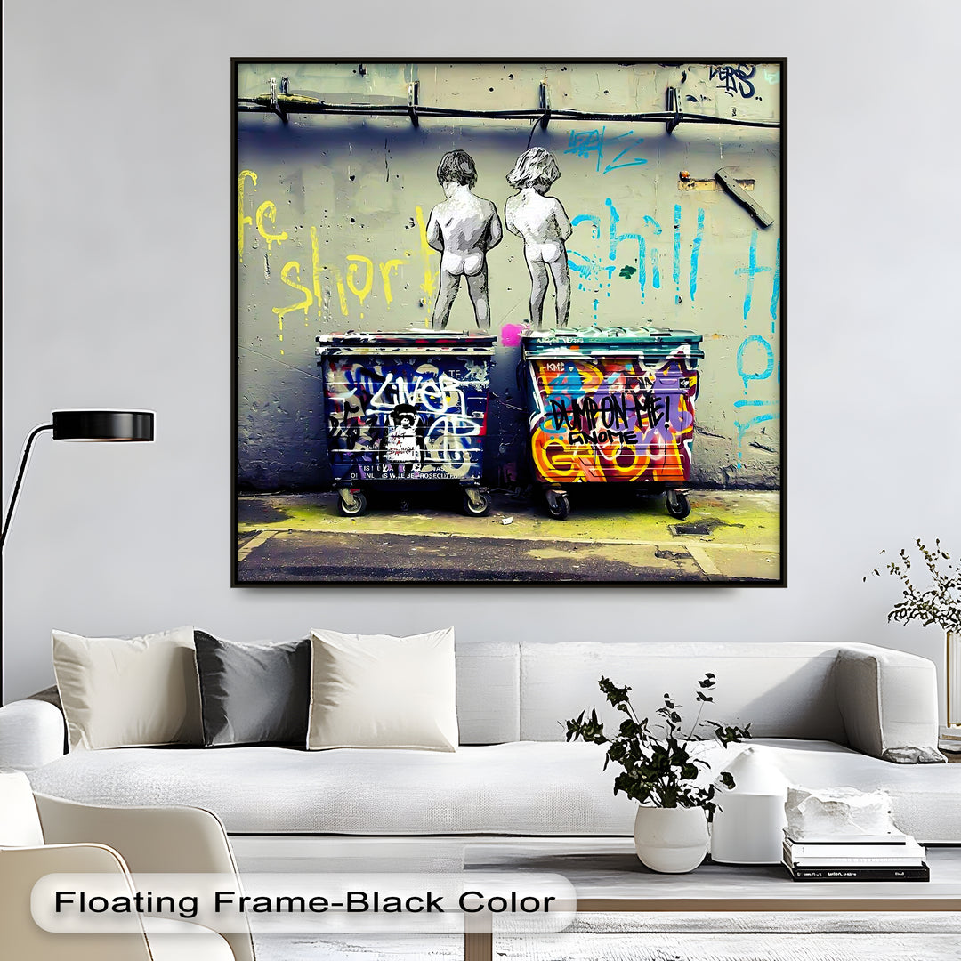 Amalfi Citrus Escape – Stampa su tela con aranceto mediterraneo