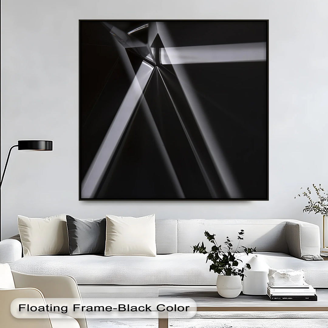 Shadow Spectrum – sleek abstract canvas art for luxury interiors.

