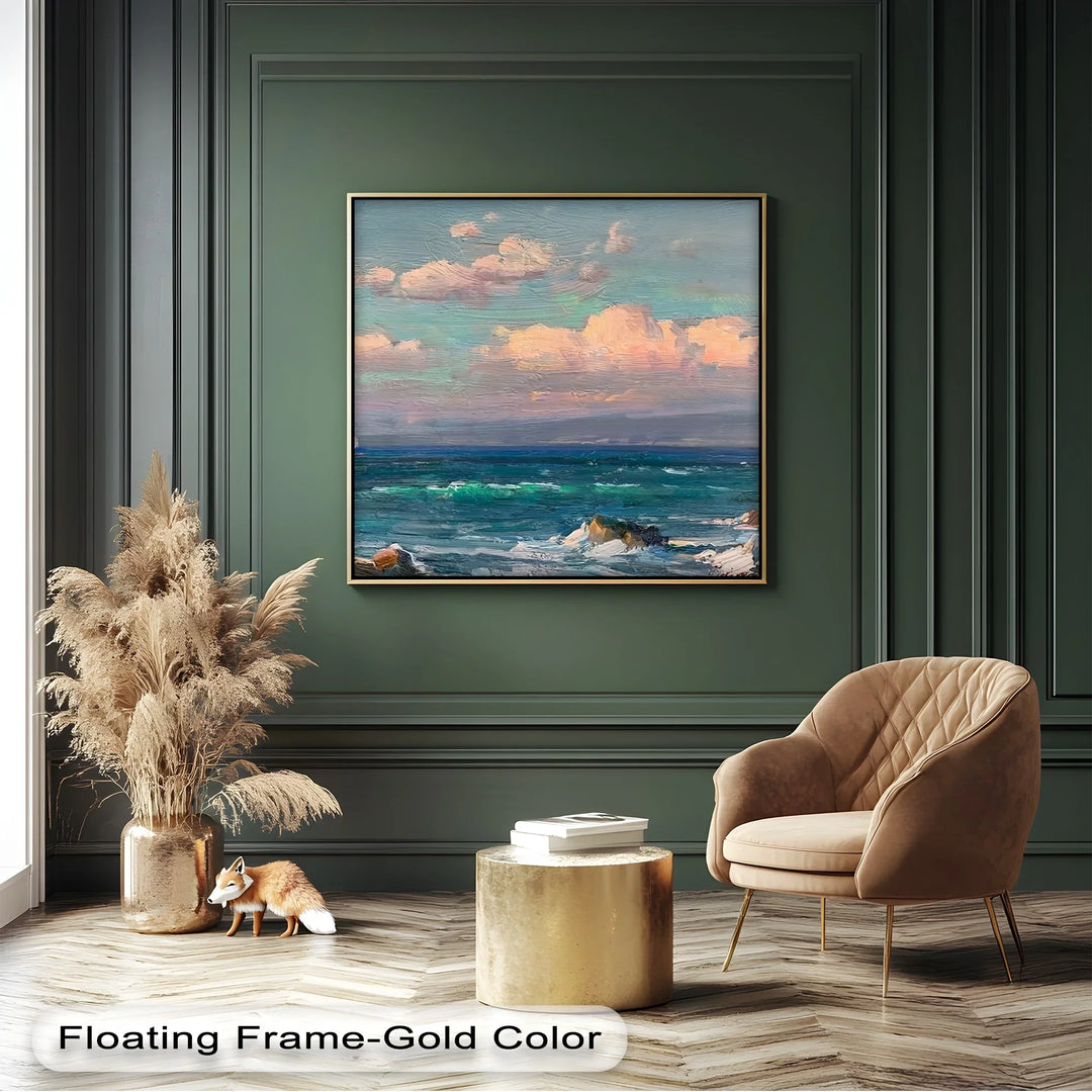 Twilight over the Sea – Romantic Coastal Canvas Print - MyPhotoStation