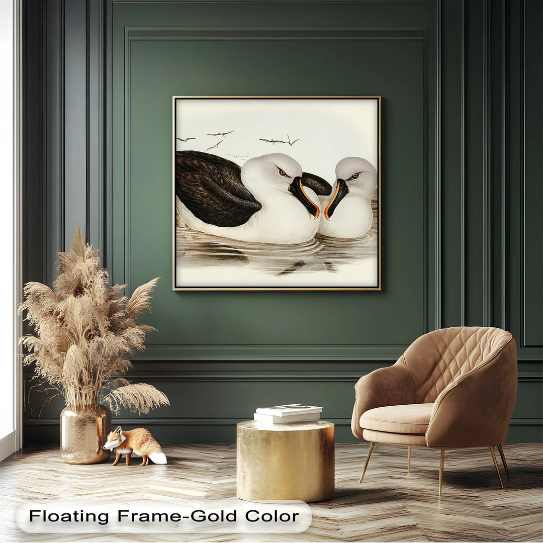 Regal Reflections – Pair of Albatrosses Animal Canvas Print - MyPhotoStation