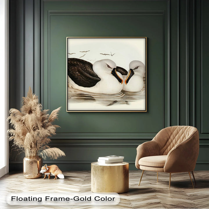 Regal Reflections – Pair of Albatrosses Animal Canvas Print - MyPhotoStation