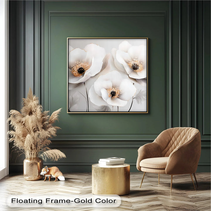 Whispers of Ivory – Neutral Floral Canvas Wall Art - MyPhotoStation