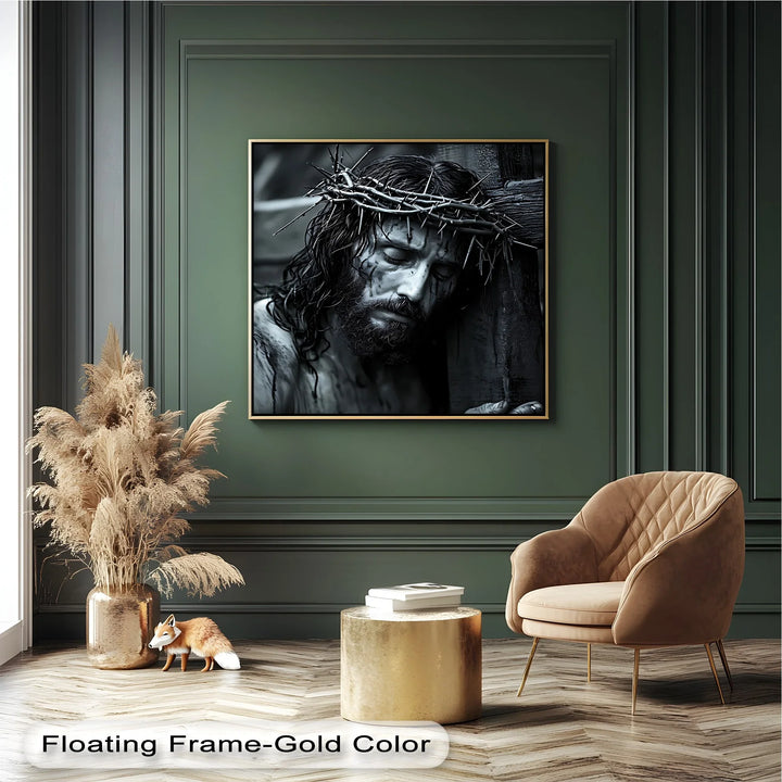 Crown of Suffering – Jesus Carrying the Cross Canvas Print - MyPhotoStation
