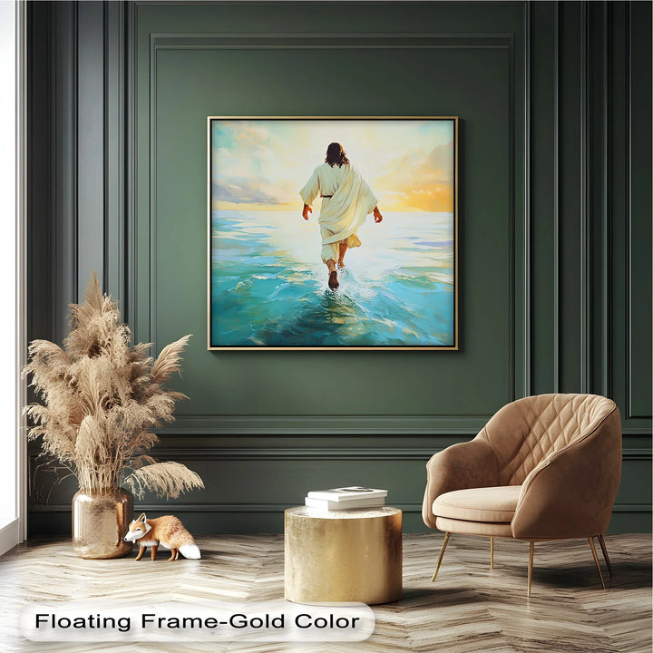Faith in Motion – Jesus Walking on Water Canvas Print - MyPhotoStation