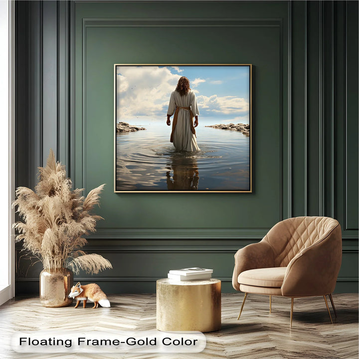 Heaven’s Reflection – Jesus Walking on Water Canvas Print - MyPhotoStation