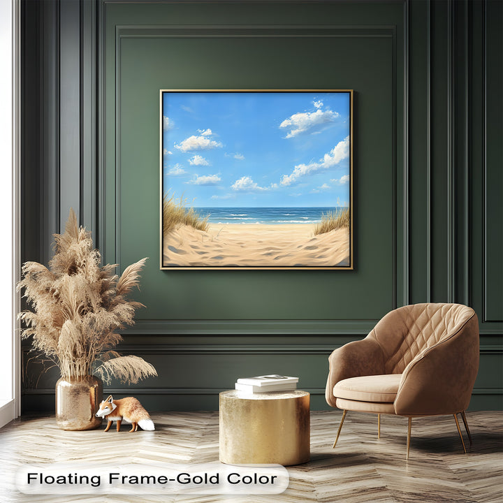 Transform your space with our custom beach-themed canvas painting and custom canvas prints.


