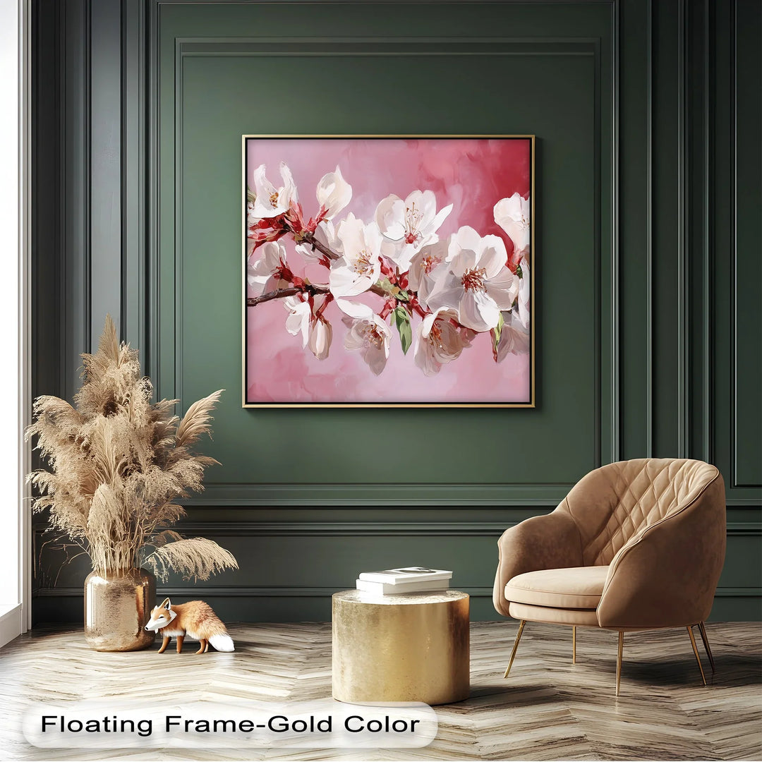 Blossoming Almond Branch – Pink Canvas Print - MyPhotoStation