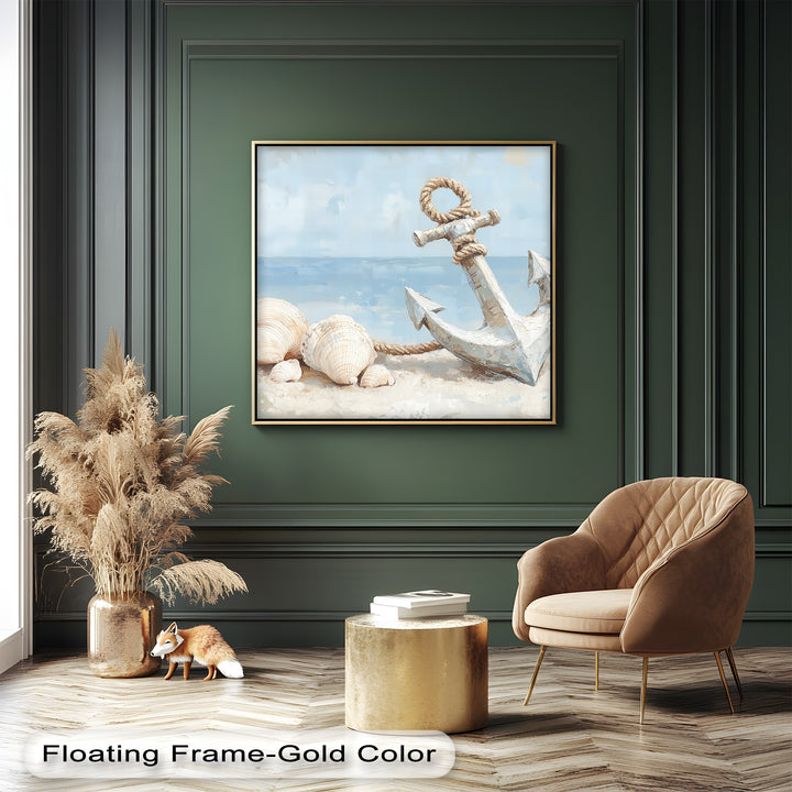 Designed for ocean lovers, this beach house canvas print offers soft blues and sandy textures that transform your wall into a relaxing seaside escape.

