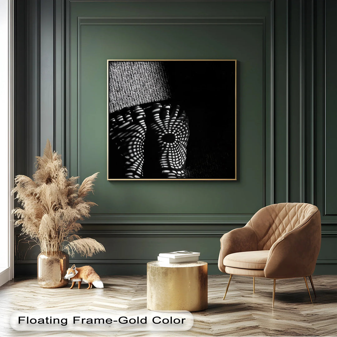 Light and Pattern – Abstract Black and White Canvas Print - MyPhotoStation