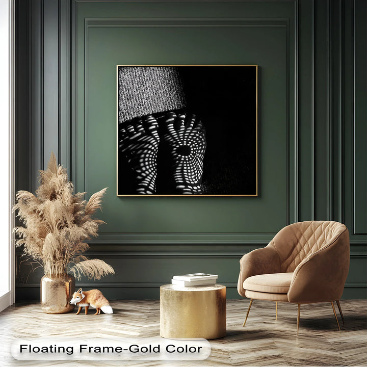Light and Pattern – Abstract Black and White Canvas Print - MyPhotoStation