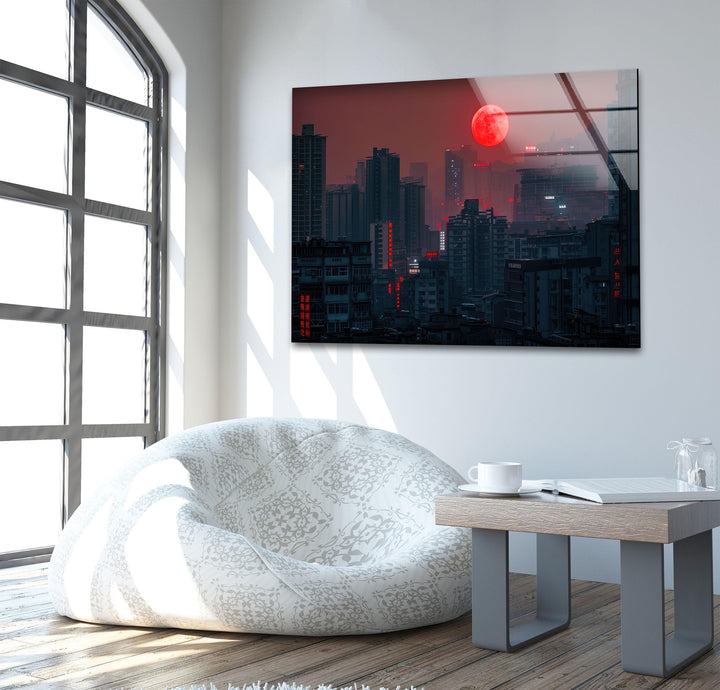 China Chongqing View Glass Wall Art, glass photo prints, glass picture prints