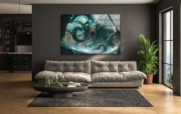 Cthulhu Der Krake Glaswandkunst