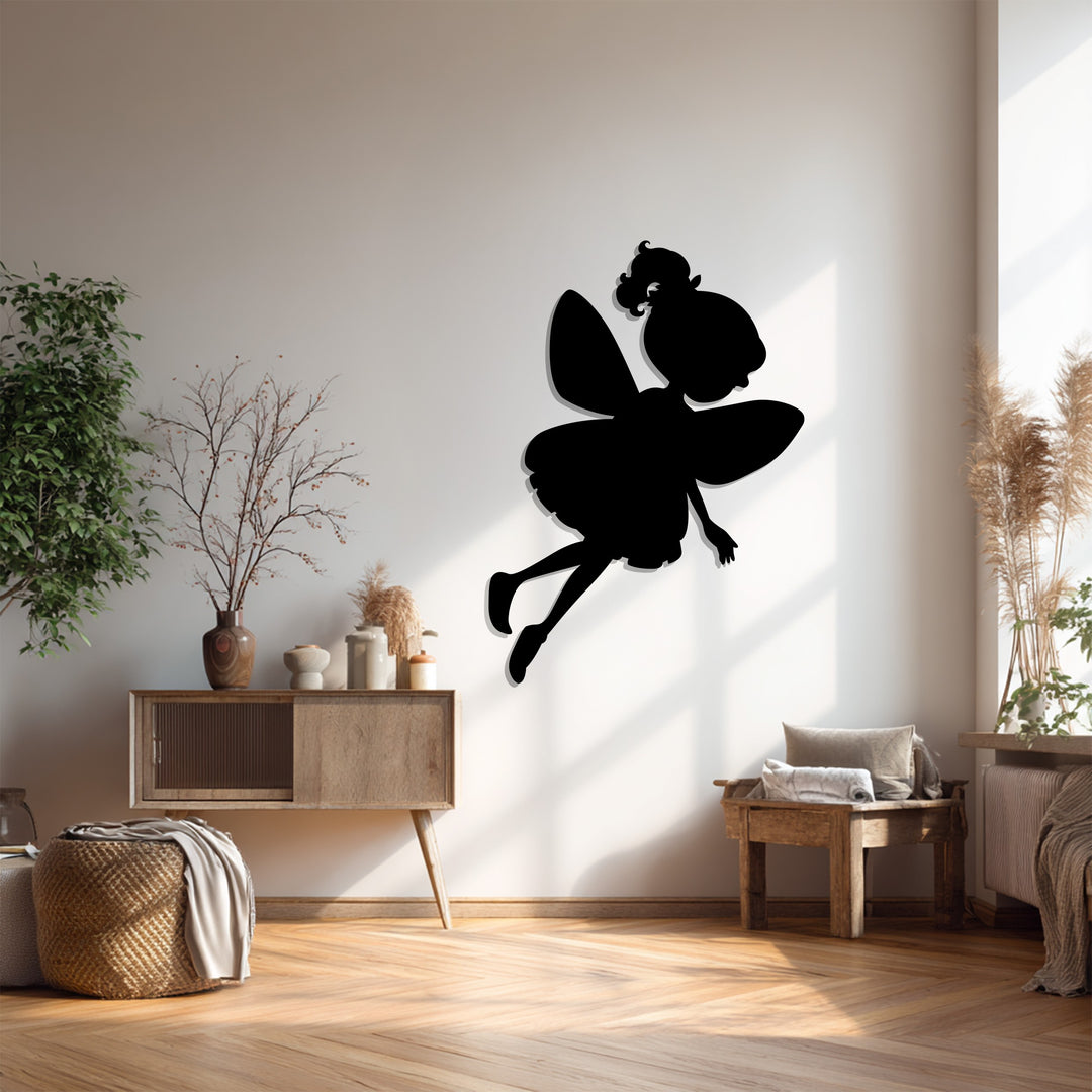 توهج الجنية - جنية ساحرة فن جداري معدني