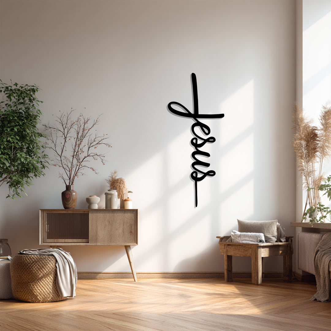 Jesus Cross Metal Wall Art – Christian Wall Hanging