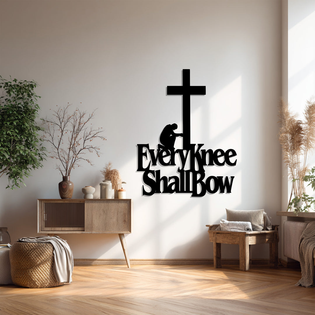 Every Knee Shall Bow – Inspirational Christian Metal Wall Art