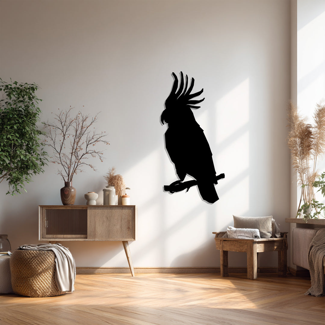 Parrot Metal Wall Art – Exotic Bird Silhouette Décor